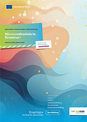 Cover der Broschüre Microcredentials in Erasmus+
