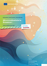Cover der Broschüre Microcredentials in Erasmus+