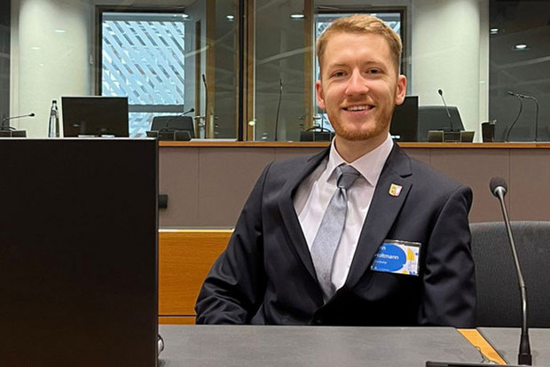 Finn Marvin Holtmann im Europ&auml;ischen Rat