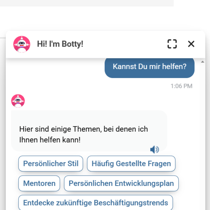 Der Chatbot Botty