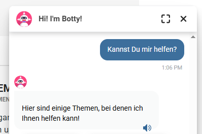 Der Chatbot Botty