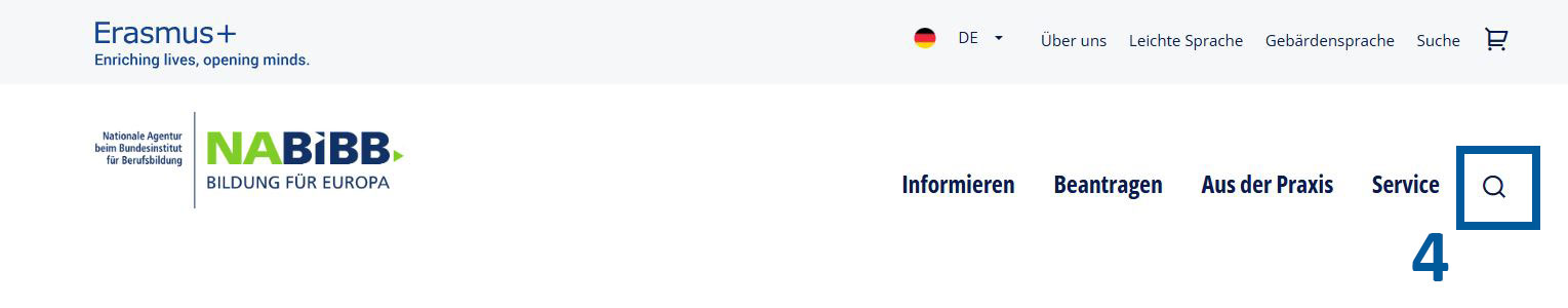 Suche der Website (4)