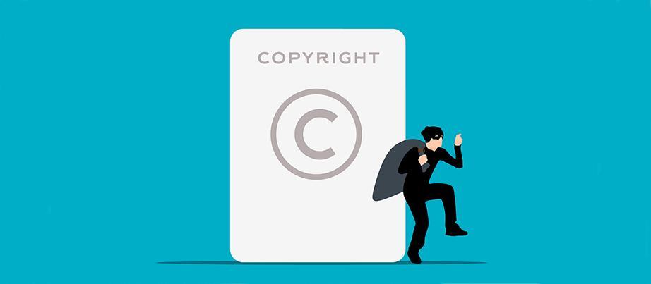 Dieb und Copyright-Logo