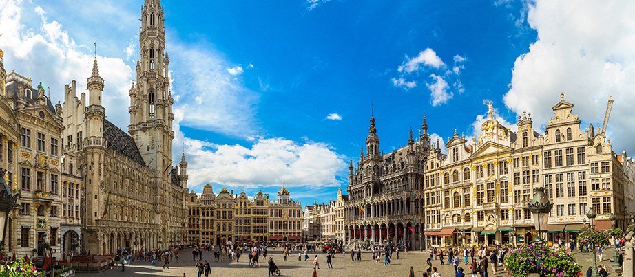 Blick auf den Grand Place in Brüssel