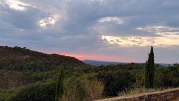 Landschaftsbild des Weinguts Poggio Al Sole
