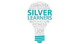 Vektorgrafik Glühbirne als Wortwolke: Computer, Adult Education, Silver Learners, Motivation, Fitness, Joy